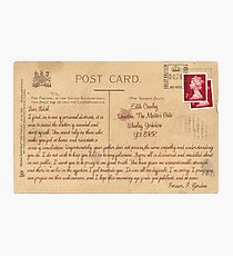 Dear Edith Crawley Photographic Print