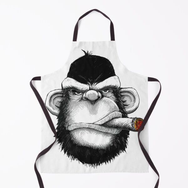 Item preview, Monkey smoking cigar designed and sold by MusicSkateboard.