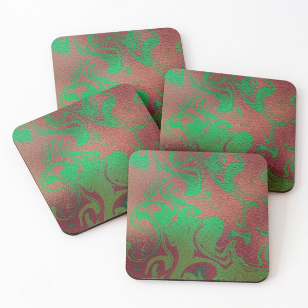 Item preview, Red and Green Christmas Marble Pattern designed and sold by Kira Zelnosky.