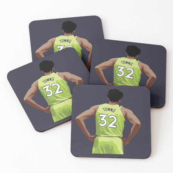 Item preview, Karl-Anthony Towns Vector Back Green Qiangy designed and sold by qiangdade.