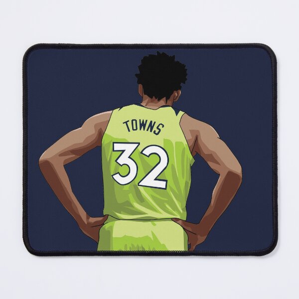 Item preview, Karl-Anthony Towns Vector Back Green Qiangy designed and sold by qiangdade.