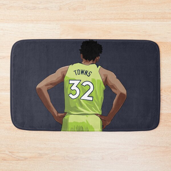 Item preview, Karl-Anthony Towns Vector Back Green Qiangy designed and sold by qiangdade.