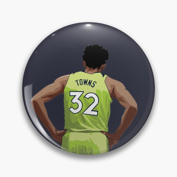 Item preview, Karl-Anthony Towns Vector Back Green Qiangy designed and sold by qiangdade.