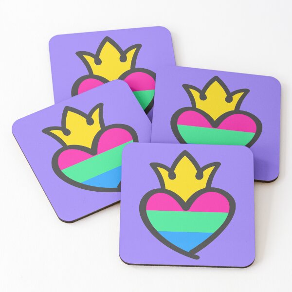 Item preview, Polysexual Pride Heart Crown designed and sold by Lori P.