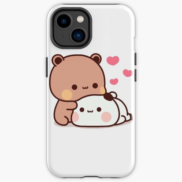 Panda And Brownie Bear Couple  iPhone Tough Case
