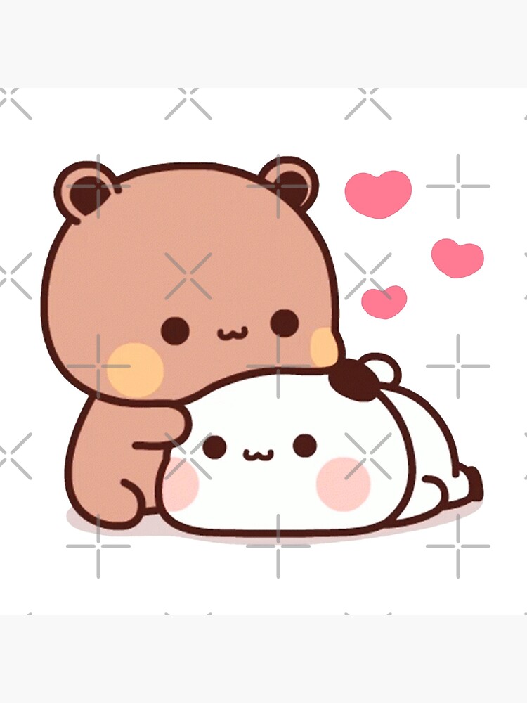 Panda And Brownie Bear Couple  by mocha--cat