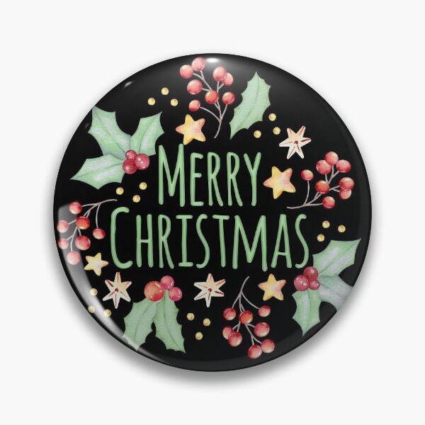 Item preview, Merry Christmas GreenText and Watercolor designed and sold by amazingjoy.