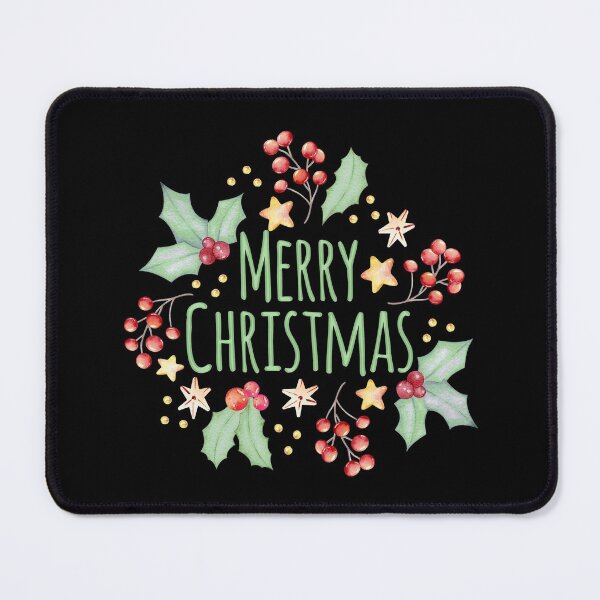Item preview, Merry Christmas GreenText and Watercolor designed and sold by amazingjoy.
