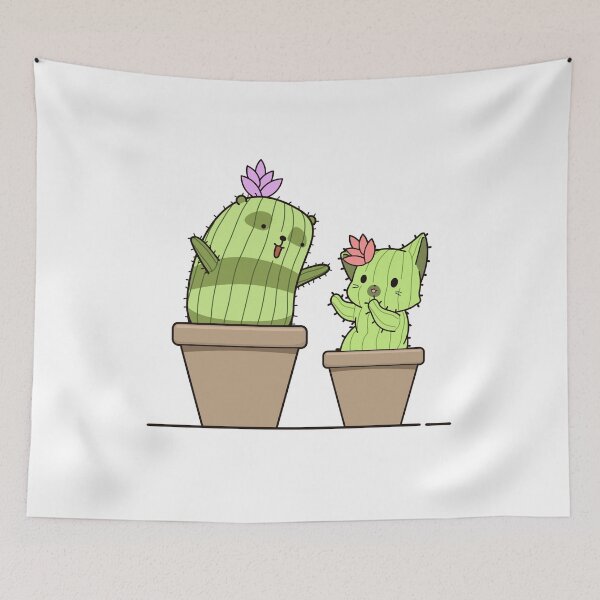 Item preview, Cat Cactus in Flower Pot designed and sold by Amirebdesign.