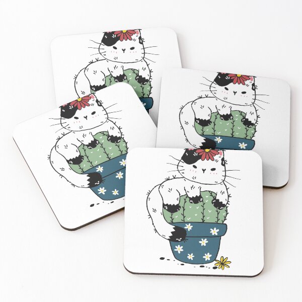 Item preview, Cat Cactus in Flower Pot designed and sold by Amirebdesign.