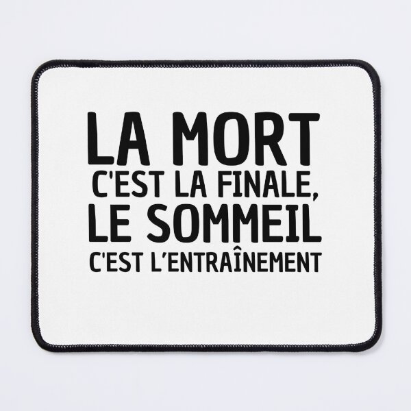 Aperçu de l'œuvre la mort c'est la finale, le sommeil c'est l'entraînement - orelsan créée et vendue par JaMatt1983.