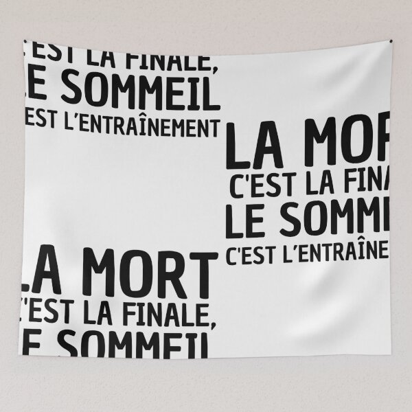 Item preview, death is the final, sleep is training - orelsan designed and sold by JaMatt1983.