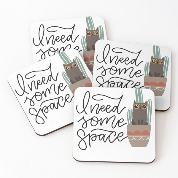 Item preview, Cat Cactus in Flower Pot, I need some space  designed and sold by Amirebdesign.