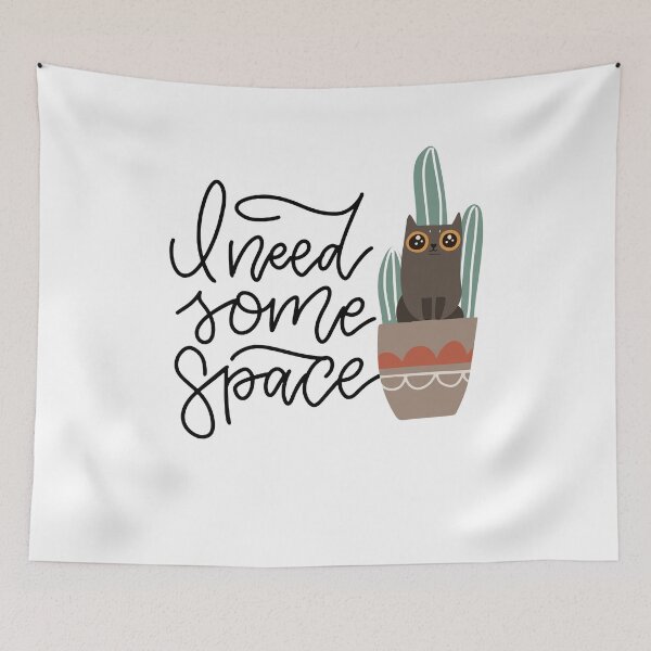 Item preview, Cat Cactus in Flower Pot, I need some space  designed and sold by Amirebdesign.