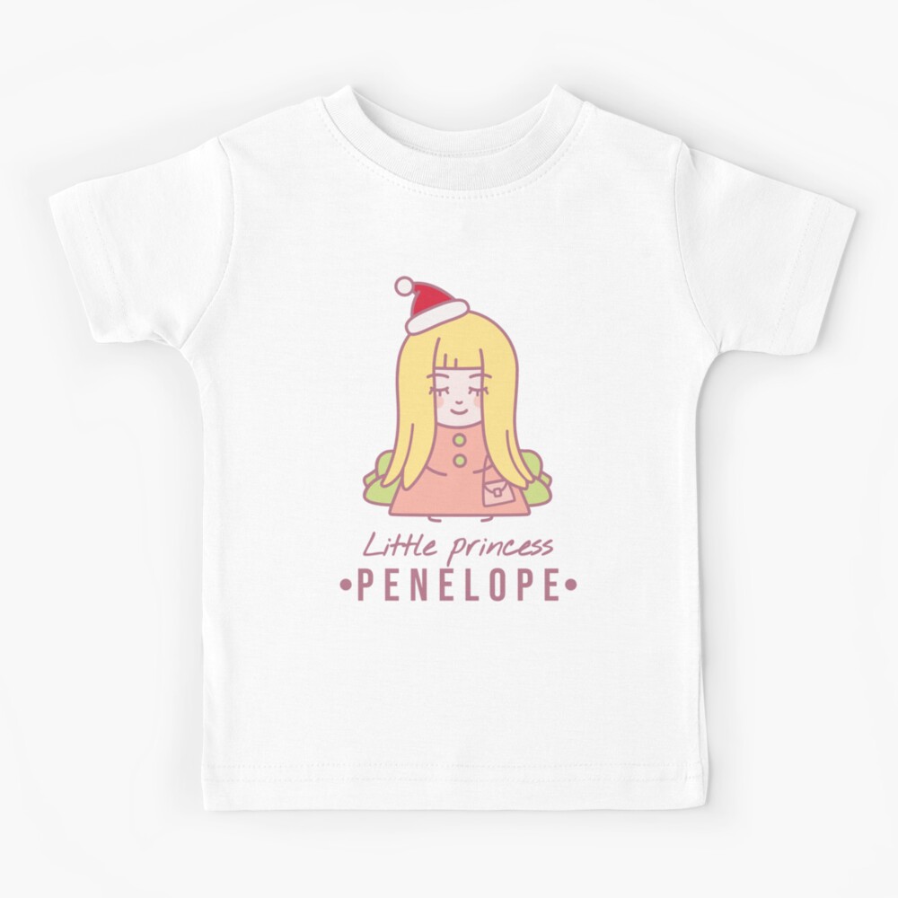 Little Princess Penelope Merry Christmas Happy New Year Kids T Shirt By Annaruz Redbubble