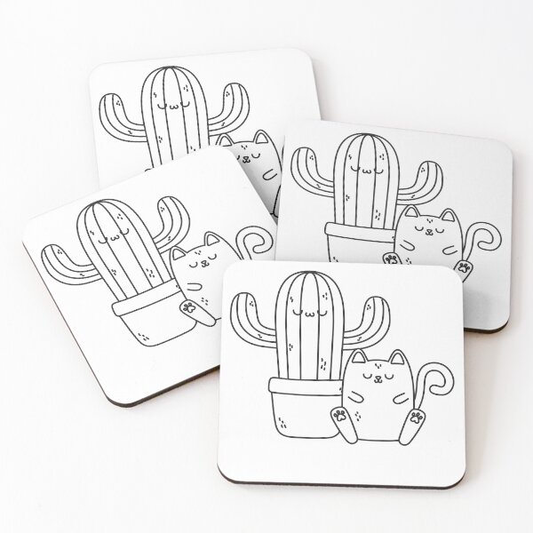 Item preview, Cat Cactus in Flower Pot, I need some space  designed and sold by Amirebdesign.
