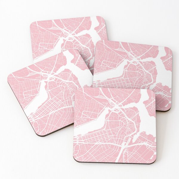 Item preview, Boston, Massachusetts, City Map - Pink designed and sold by helloadventure.