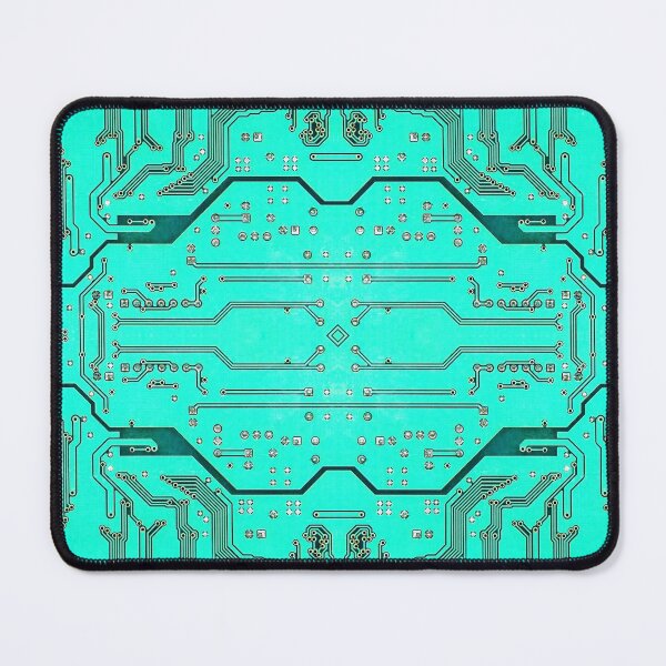 Item preview, Green symmetric electronic microcircuit pattern. designed and sold by IaroslavB.