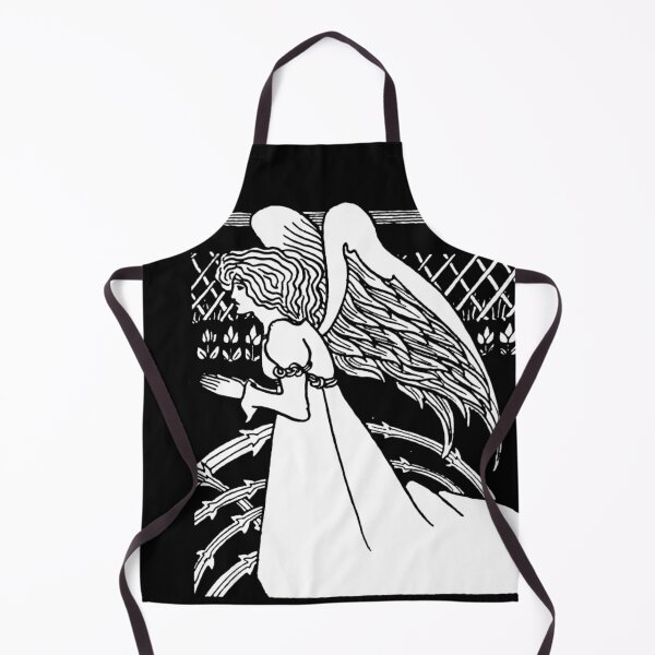 Item preview, Aubrey Beardsley Christmas Angel Black designed and sold by Pixelchicken.