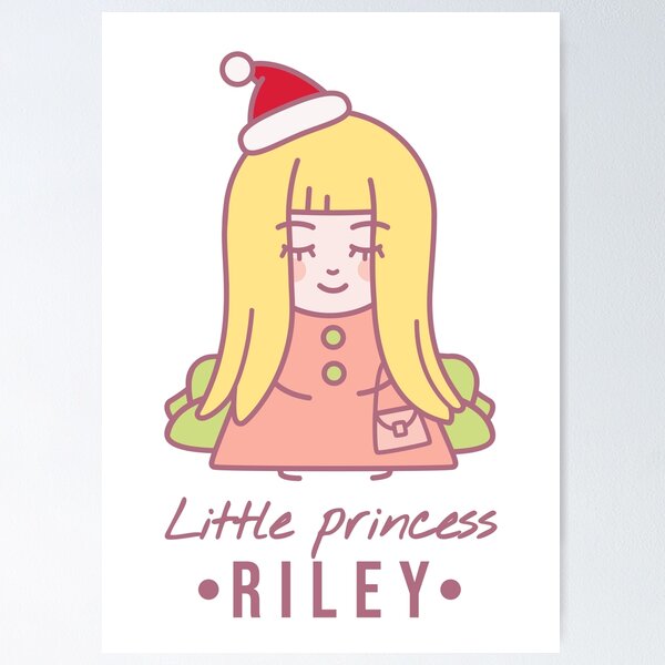 RILEY Baby Name Sign Gift' Poster, picture, metal print, paint by Ingo  Helmdach