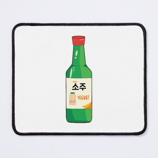 Item preview, Yogurt Soju Illustration | Korean Alcoholic Beverage designed and sold by lilbaelee.