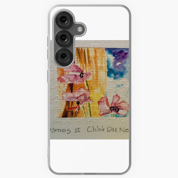 “Cosmos II” ~ watercolor print over Braille Samsung Galaxy Soft Case
