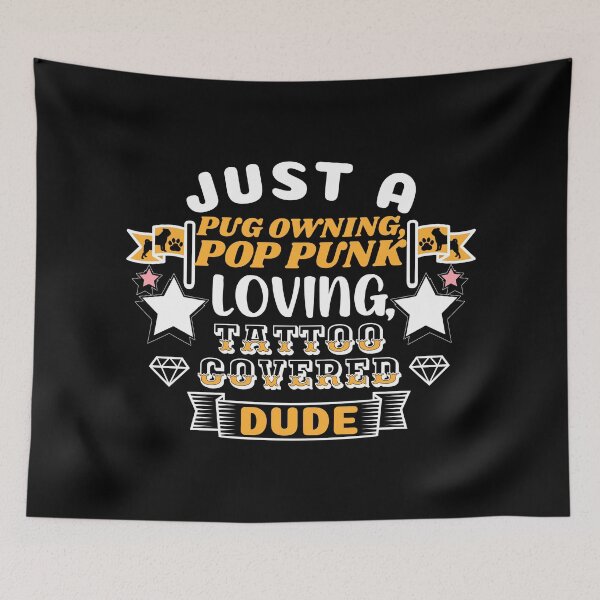 Item preview, Pug Owner, Pop Punk Lover, Tattoo Enthusiast Unique Graphic designed and sold by GO SHIRT-TEE.