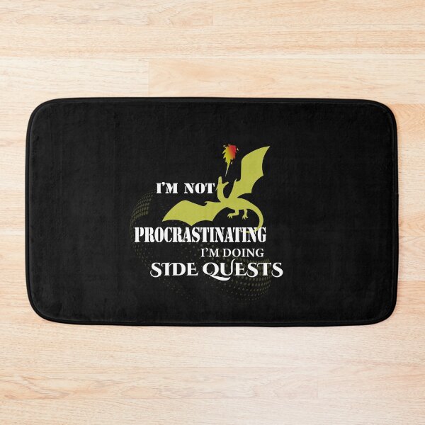 Item preview, Im Not Procrastinating Im Doing Side Quests Funny RPG Gamer Dragons  designed and sold by Theparticular.