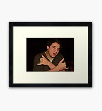 Matthew Supports Capitalism Framed Print
