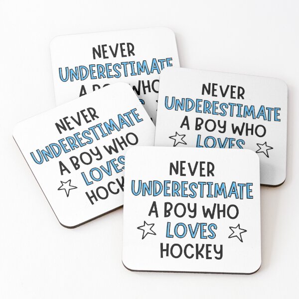 Item preview, Never underestimate a boy who loves hockey designed and sold by TheGreenGoat.