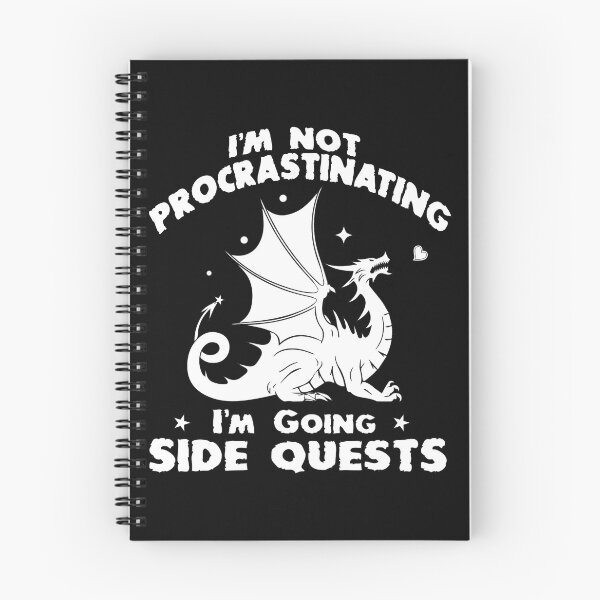 Item preview, Im Not Procrastinating Im Doing Side Quests Funny RPG Gamer Dragons  designed and sold by Theparticular.