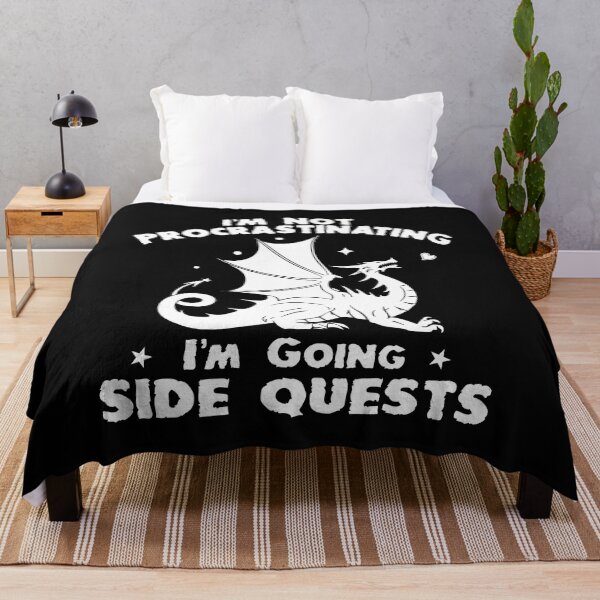Item preview, Im Not Procrastinating Im Doing Side Quests Funny RPG Gamer Dragons  designed and sold by Theparticular.