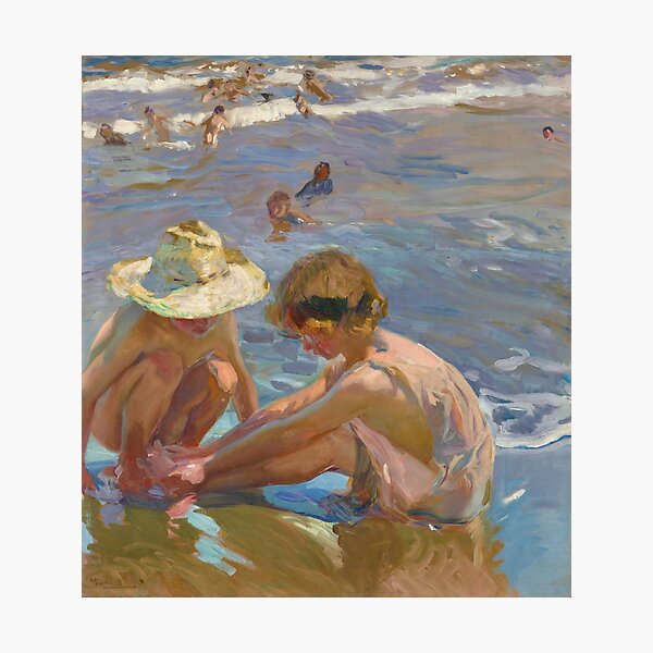 Item preview, The Wounded Foot by Joaquín Sorolla y Bastida, 1909 designed and sold by Vintage Wall Art.