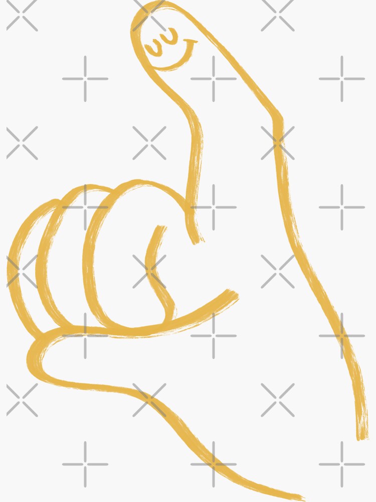 "Finger spelling X in Sign Language. ASL concept" Sticker for Sale by AmineMZOURHI Redbubble