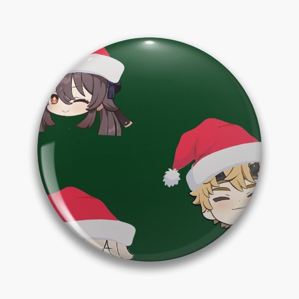 Item preview, Genshin Impact Hu Tao Kazuha Thoma Cute Chirtmas Chibi stickers pack designed and sold by Omagatoki.
