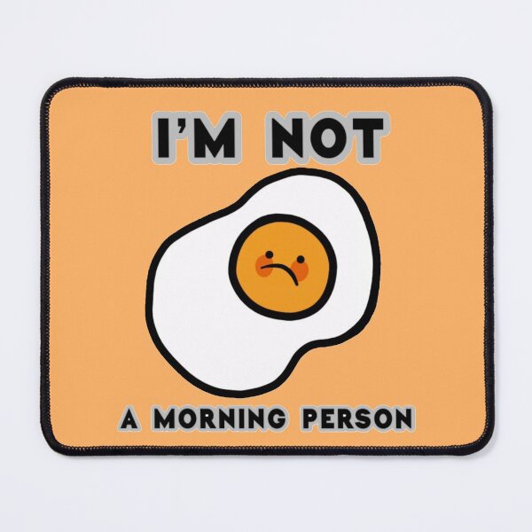 Item preview, Not a morning person, overcooked sad and mad egg designed and sold by Barolina.