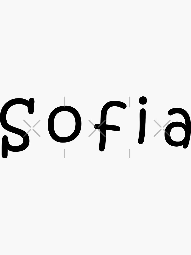 sofia-name-sticker-for-sale-by-gmstockstudio-redbubble