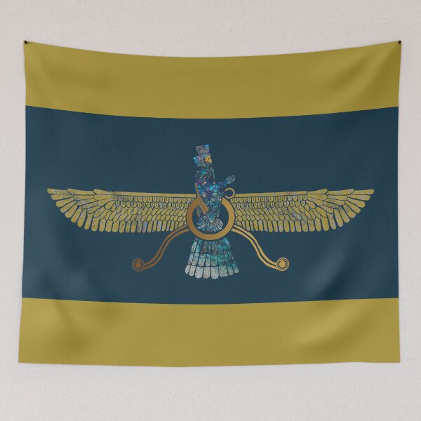 Item preview, Zoroaster Ahura Mazda Zoroastrian Religion Symbol designed and sold by worldways.