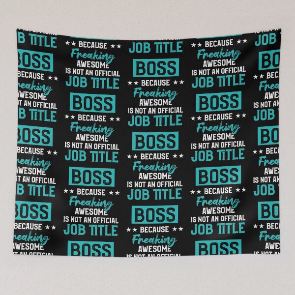 Item preview, Boss Because Freaking Awesome Is Not An Official Job Title designed and sold by MagicSD Designs.