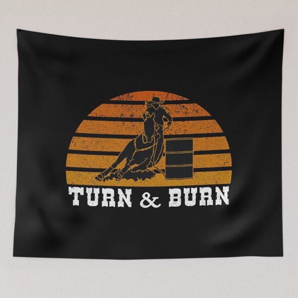Item preview, Turn And Burn Barrel Racing  designed and sold by franktact.