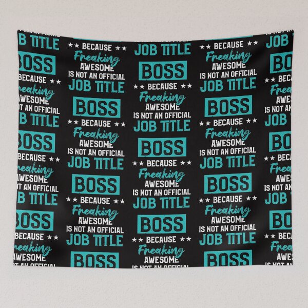 Item preview, Boss Because Freaking Awesome Is Not An Official Job Title designed and sold by MagicSD Designs.