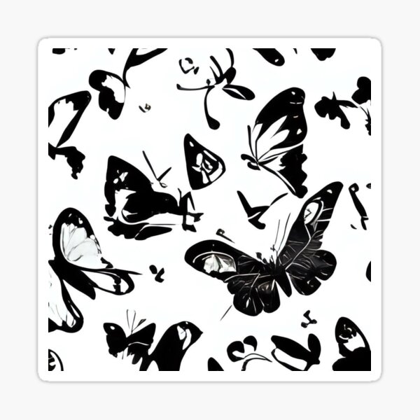 black butterfly Sticker by StephAv