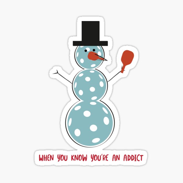 Item preview, Funny Pickleball Snowman designed and sold by whyitsme.