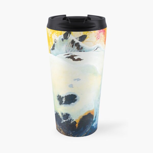“Does my bum look big in this?” in mixed media Travel Mug