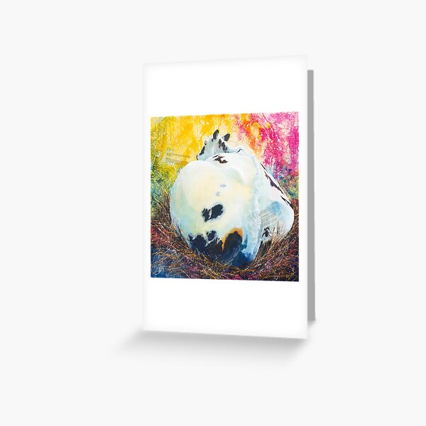 “Does my bum look big in this?” in mixed media Greeting Card