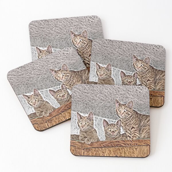 Item preview, The Grass Cats designed and sold by Reclining Buddha Cat.