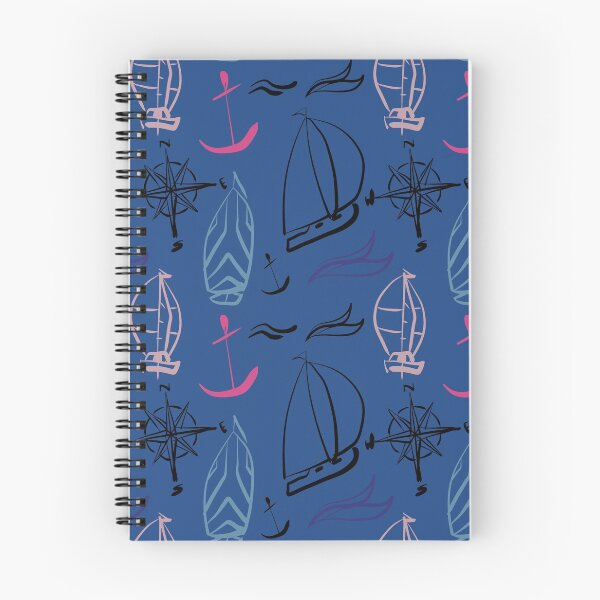 Item preview, sailboat pattern designed and sold by NitArtCafe.