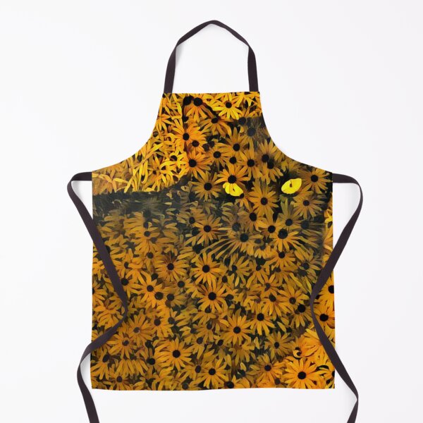 Item preview, Big Black Cat and Yellow Flowers designed and sold by Reclining Buddha Cat.