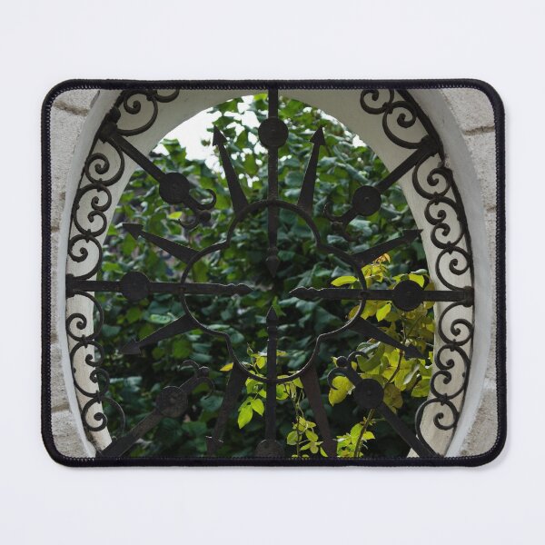 Item preview, A Lush Garden Framed in a Fence Window designed and sold by Georgia Mizuleva.