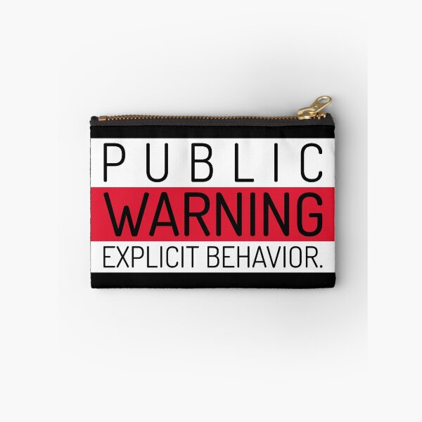 Item preview, public warning  designed and sold by Chaos Apparel .